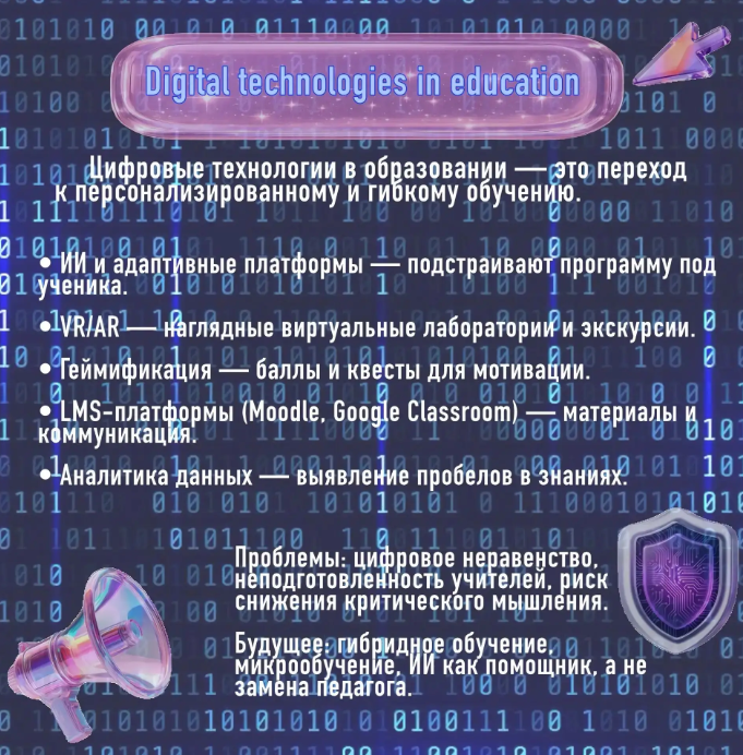 Будущее уже сегодня: одиннадцатиклассники представили мини-проекты о цифровых технологиях в образовании