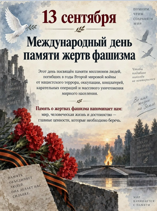 Две даты сентября: память о жертвах фашизма и честь защитников Отечества
